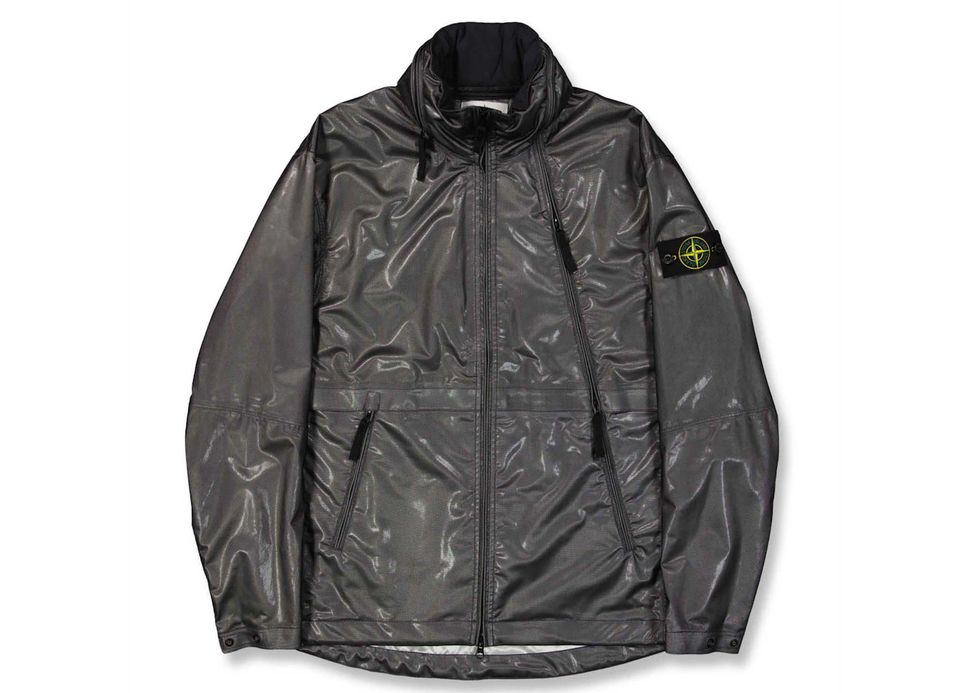 Stone Island Turtleneck Zipper Jacket Grey