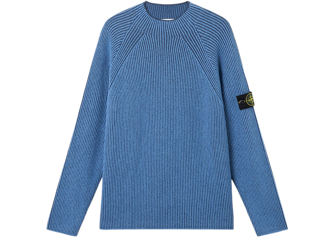 Stone Island Vanise Full Rib RWS Wool 5100023 Sweater Steel Blue