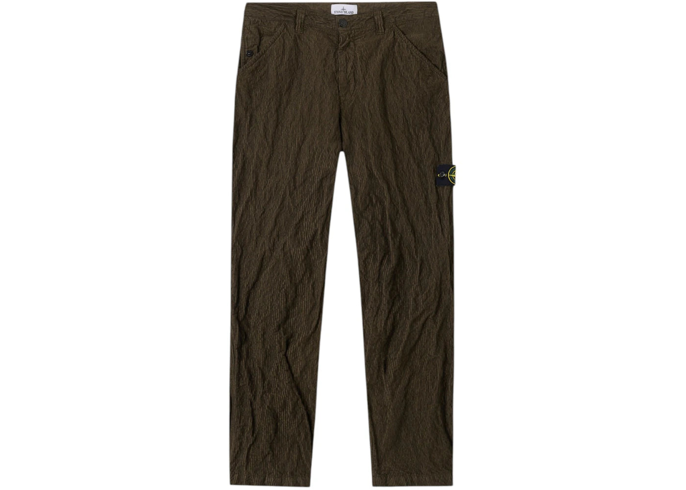Stone Island Wrinkled Corduroy 500-TC 3100026 Pants Military Green