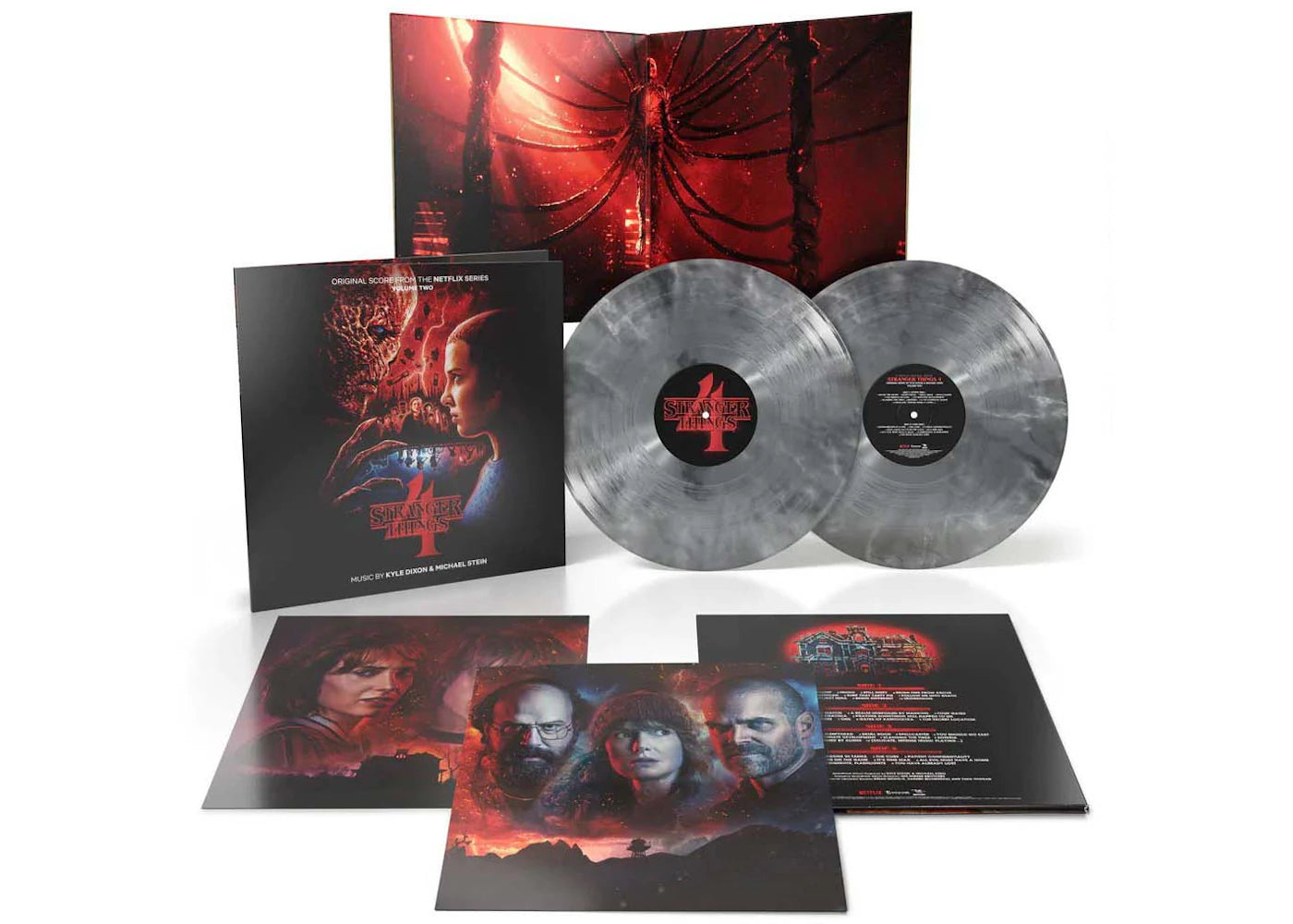 Stranger Things Season 4 Original Score Volume 1 Invada Records Exclusive 2XLP Vinyl Smoke Effect Marble
