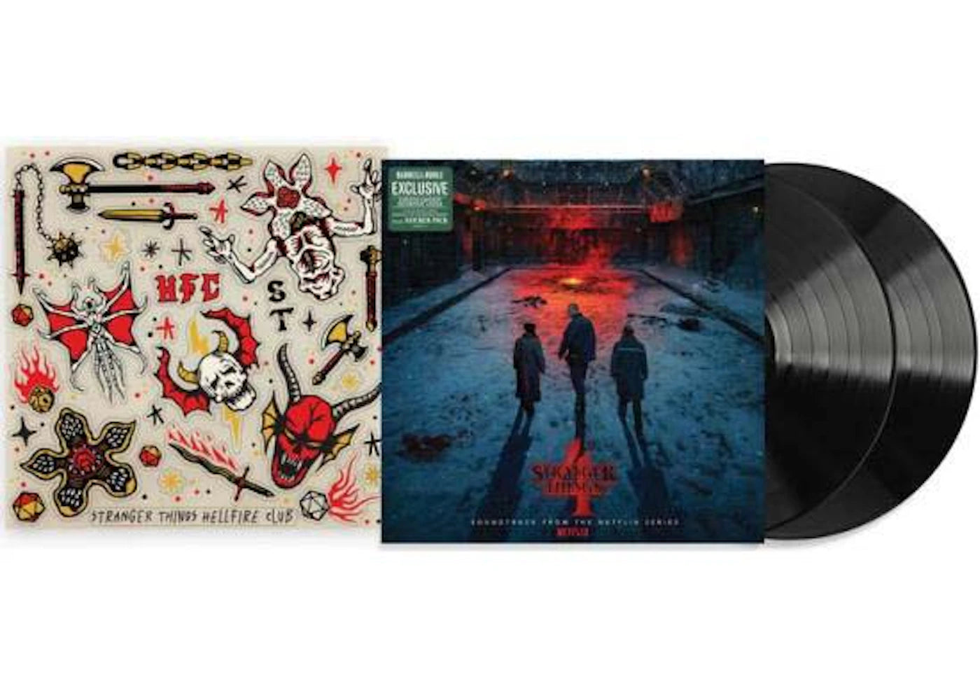 Stranger Things Season 4 Soundtrack Barnes and Noble Exclusive 2XLP Vinyl Black