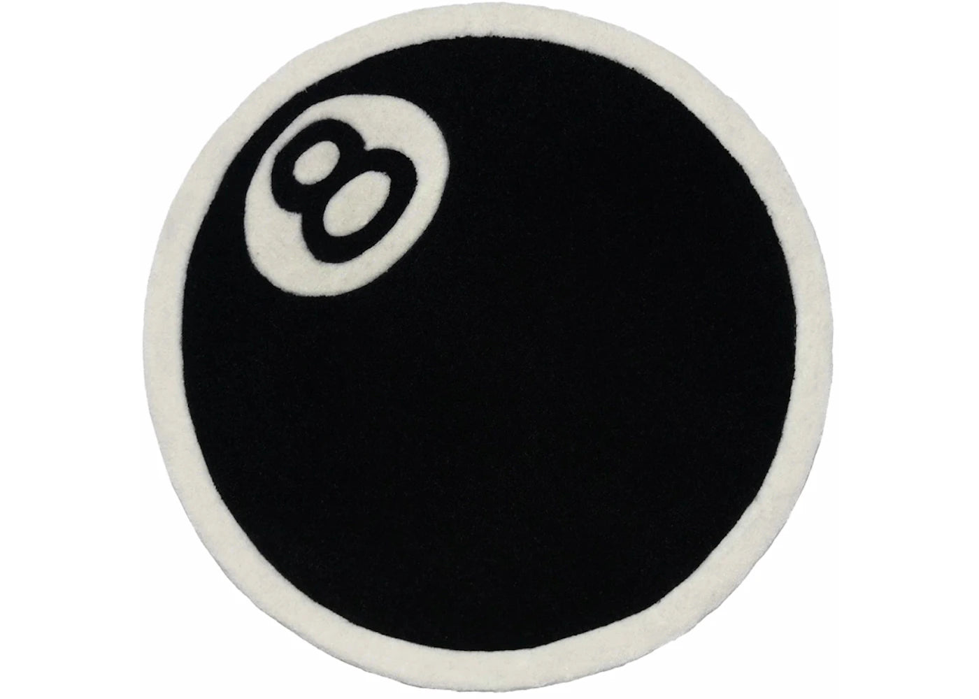 Stussy 8-Ball Rug Black & White
