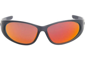 Stussy Adrian Sunglasses Frost Black/Orange Mirror Lens