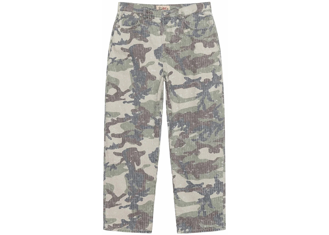 Stussy Big Ol' Camo Canvas Needlepunch Jean Woodland Camo