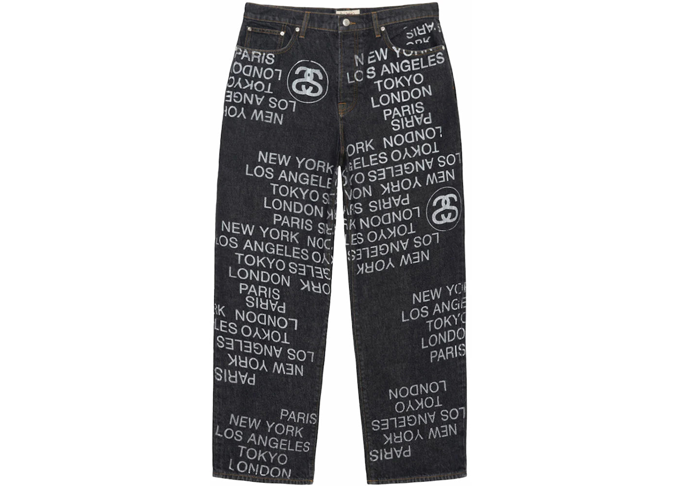 Stussy Big Ol' Denim City Link Jean Washed Black