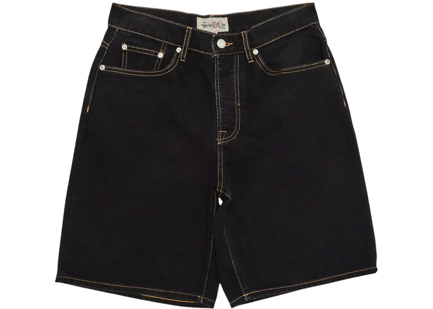 Stussy Big Ol Denim Shorts Washed Black