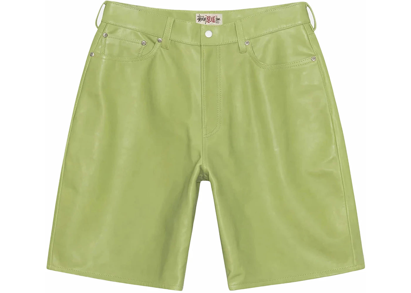 Stussy Big Ol' Leather Short Lime