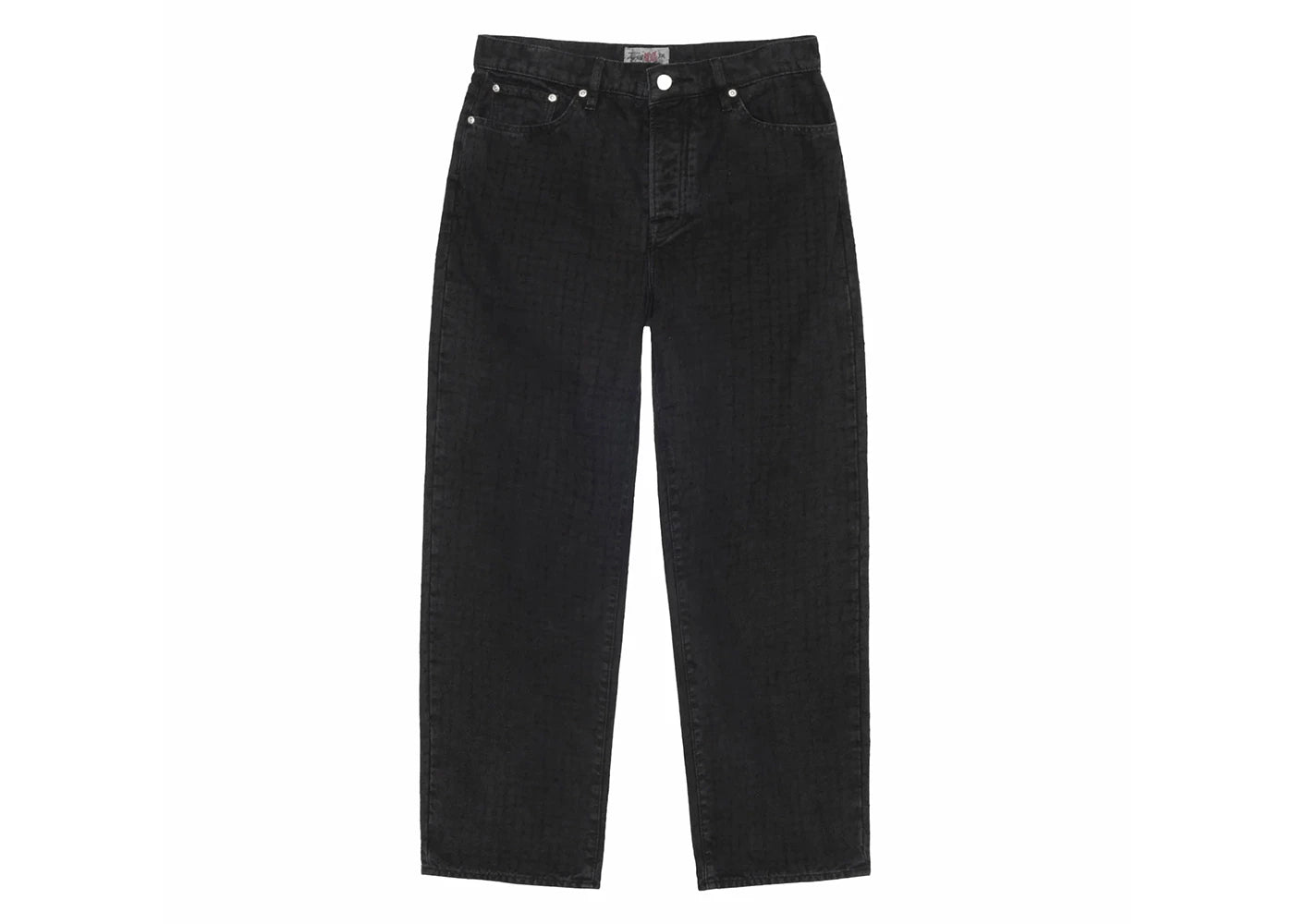 Stussy Big Ol' Needlepunch Canvas Jean Black