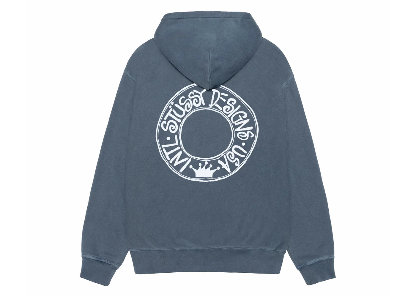 Stussy Buana Pigment Dyed Hoodie Navy