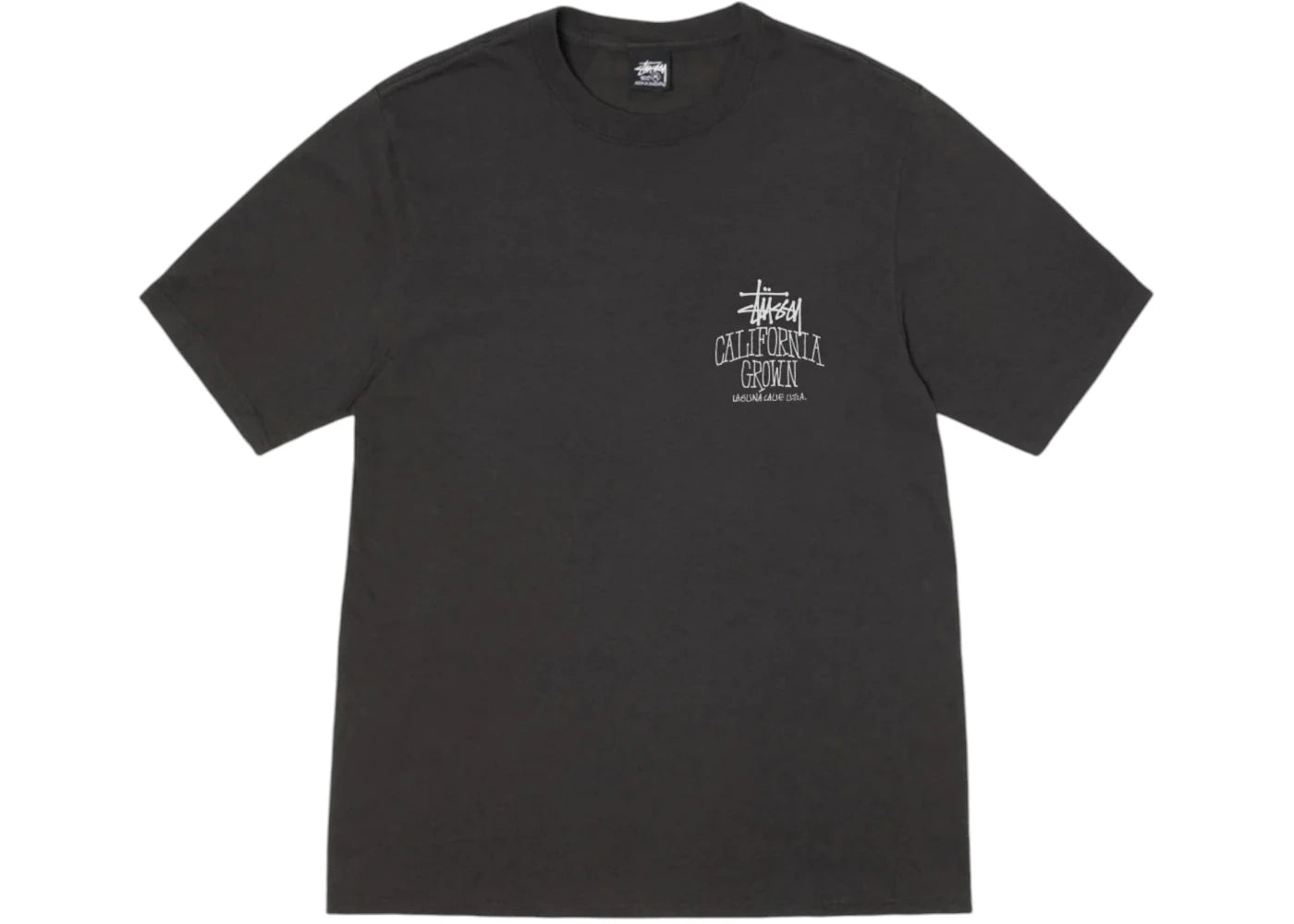 Stussy Cali Grown Pigment Dyed Tee Faded Black