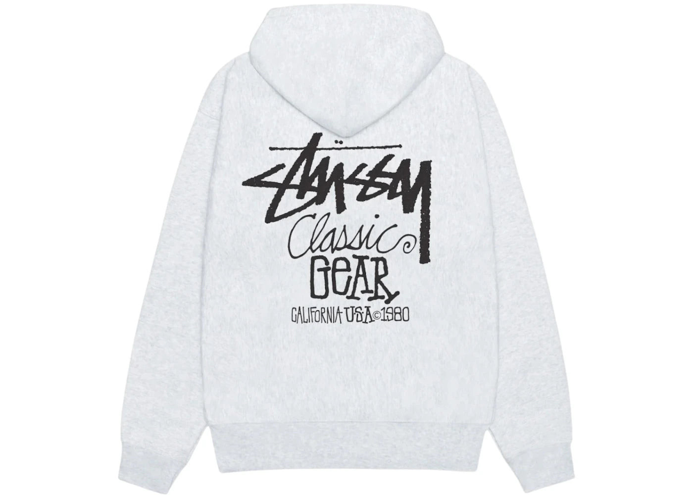 Stussy Classic Gear Hoodie Ash Heather