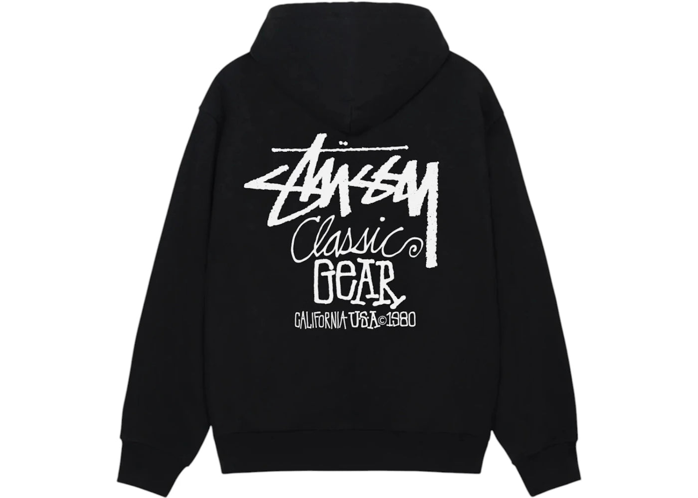 Stussy Classic Gear Hoodie Black