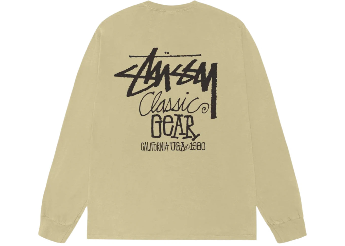 Stussy Classic Gear L/S Pigment Dyed Tee Elm