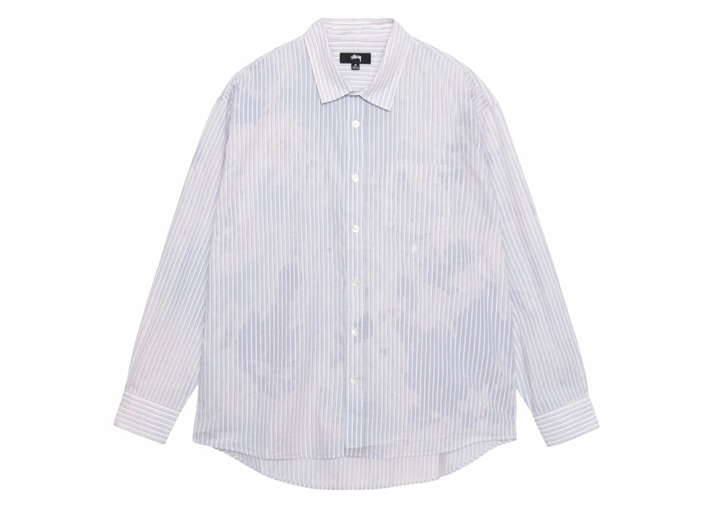 Stussy Classic L/S Shirt Bleached Poplin Shirt Blue
