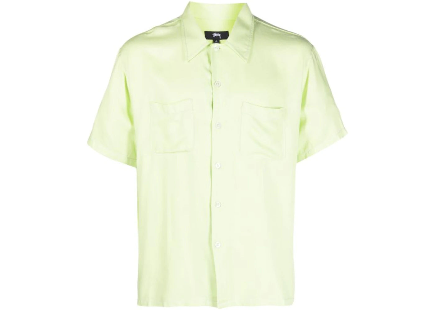 Stussy Contrast Pick Stitched Shirt Lime