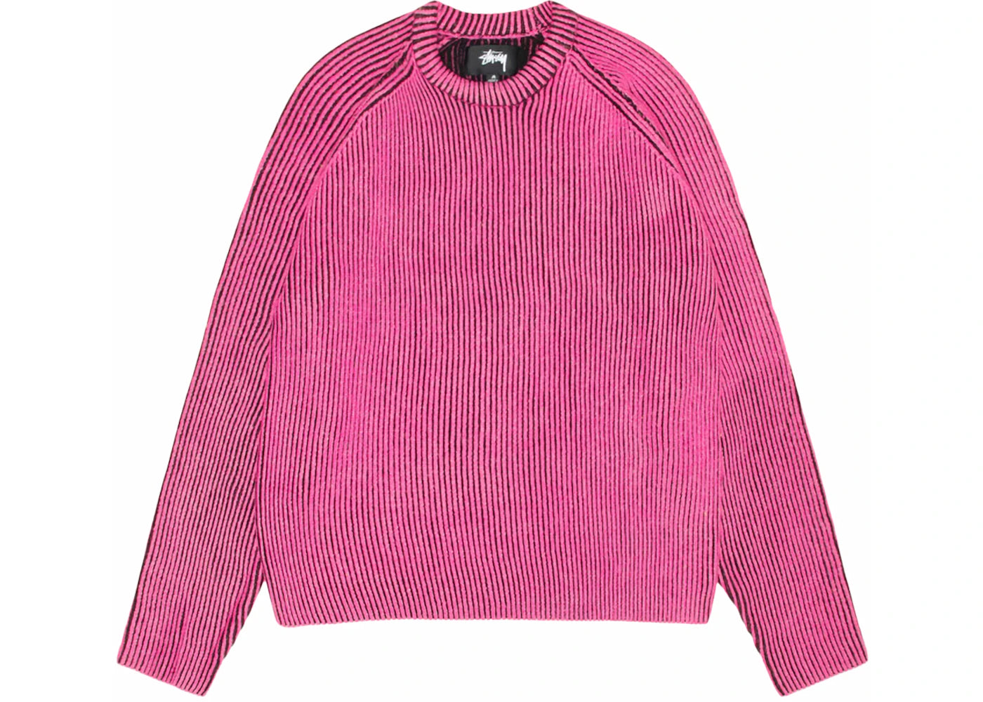 Stussy Contrast Rib Sweater Pink