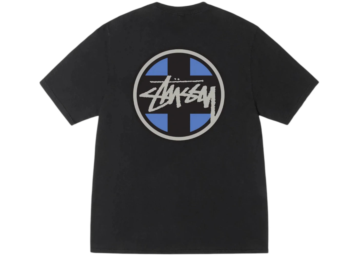 Stussy Cross Dot Pigment Dyed Tee Black