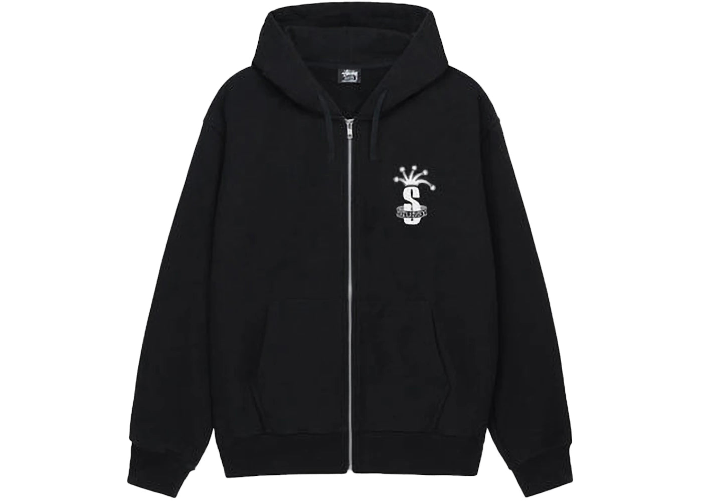 Stussy Crown Band Zip Hoodie Black