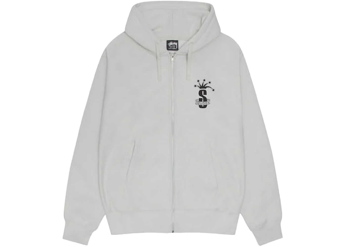 Stussy Crown Band Zip Hoodie Fog