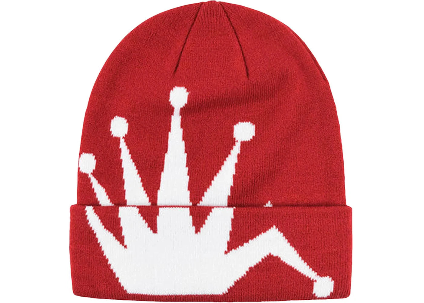 Stussy Crown Jacquard Cuff Beanie Berry