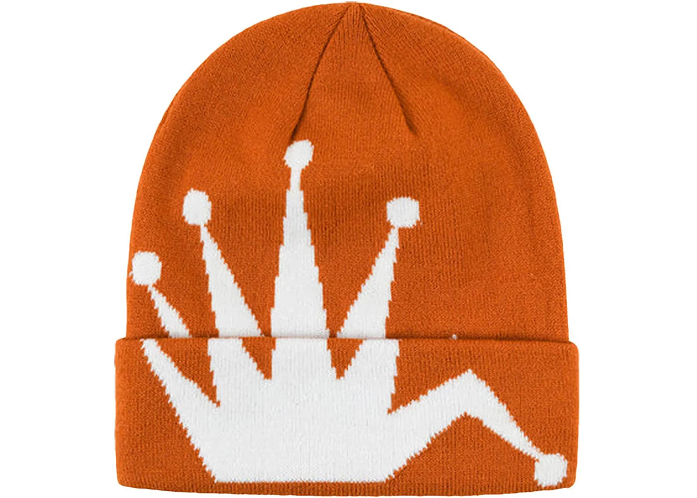 Stussy Crown Jacquard Cuff Beanie Orange