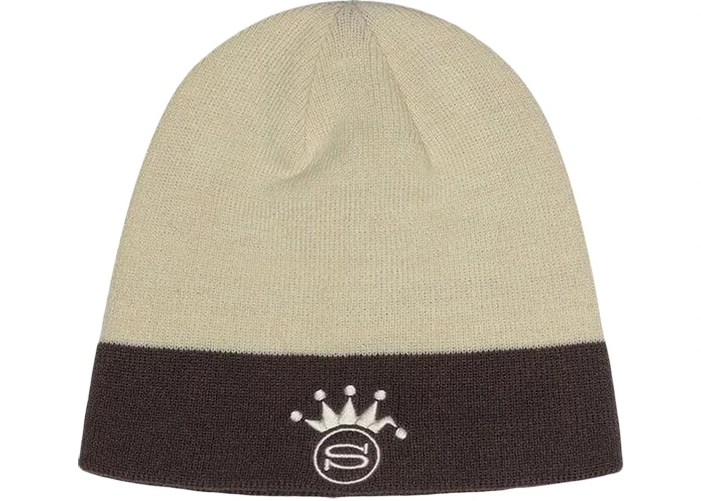 Stussy Crown Jacquard Skullcap Bone