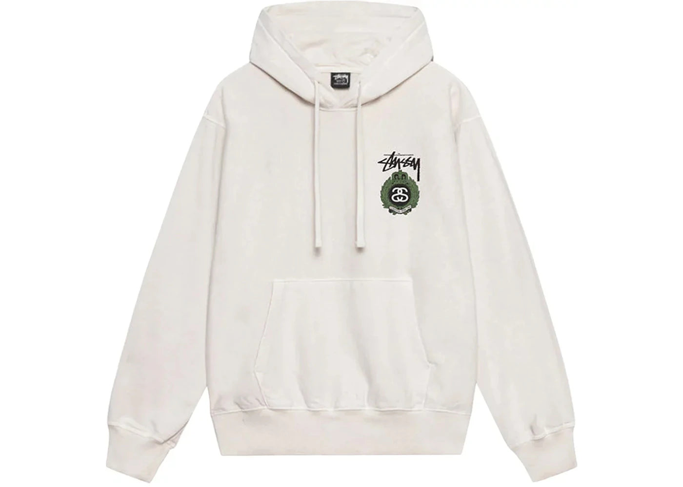 Stussy Crown Wreath Pigment Dyed Hoodie Natural