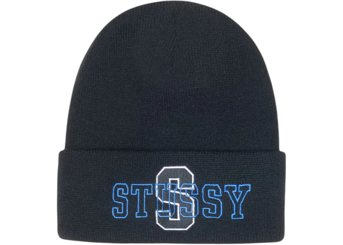 Stussy Cuff Varsity S Beanie Black