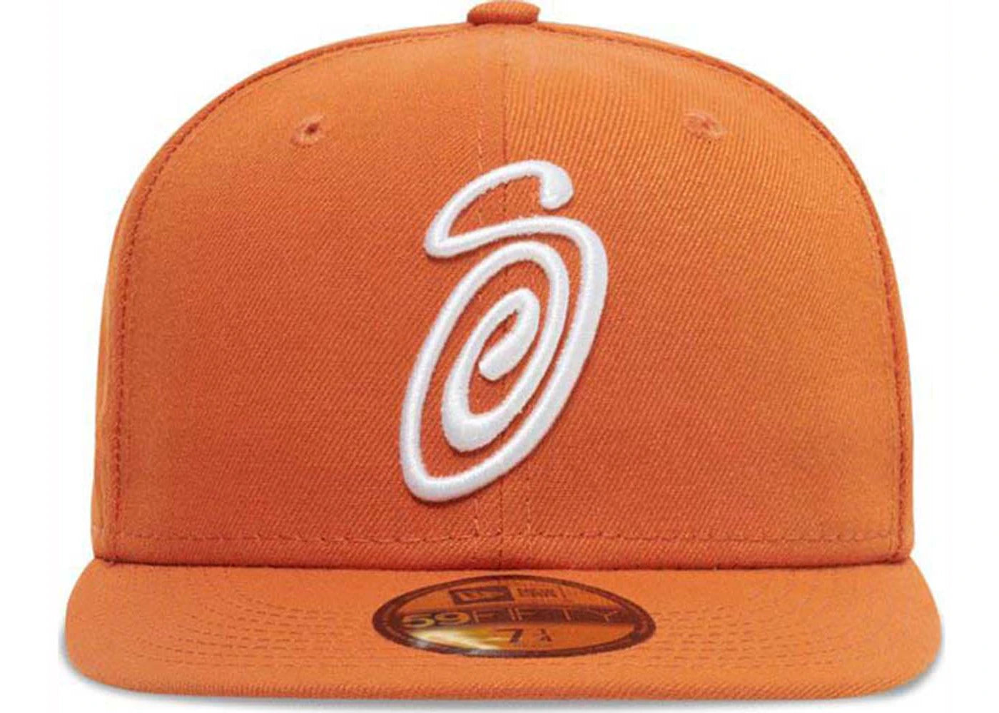 Stussy Curly S 59Fifty New Era Cap Orange