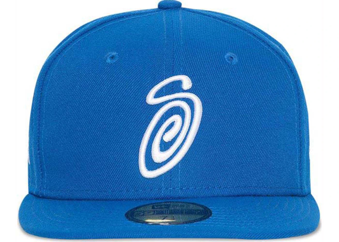 Stussy Curly S 59Fifty New Era Cap Royal Blue