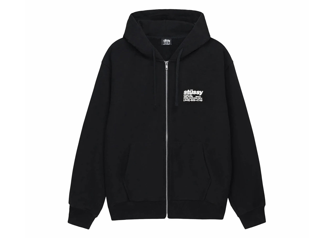 Stussy DNA Zip Hoodie Black
