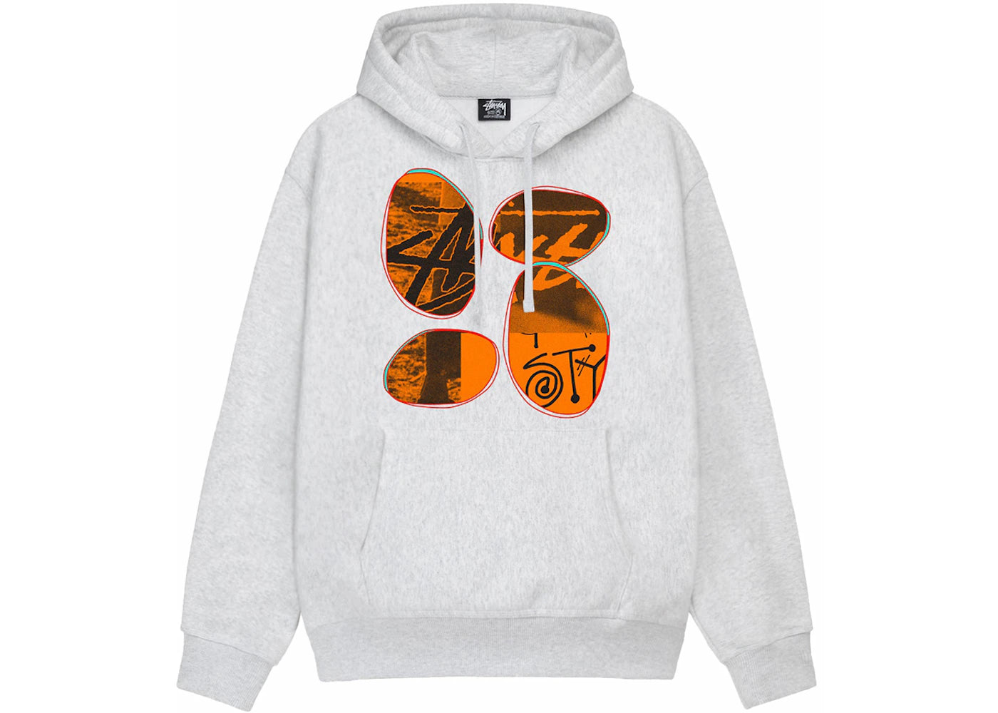 Stussy David Carson Vespa Hoodie Ash Heather