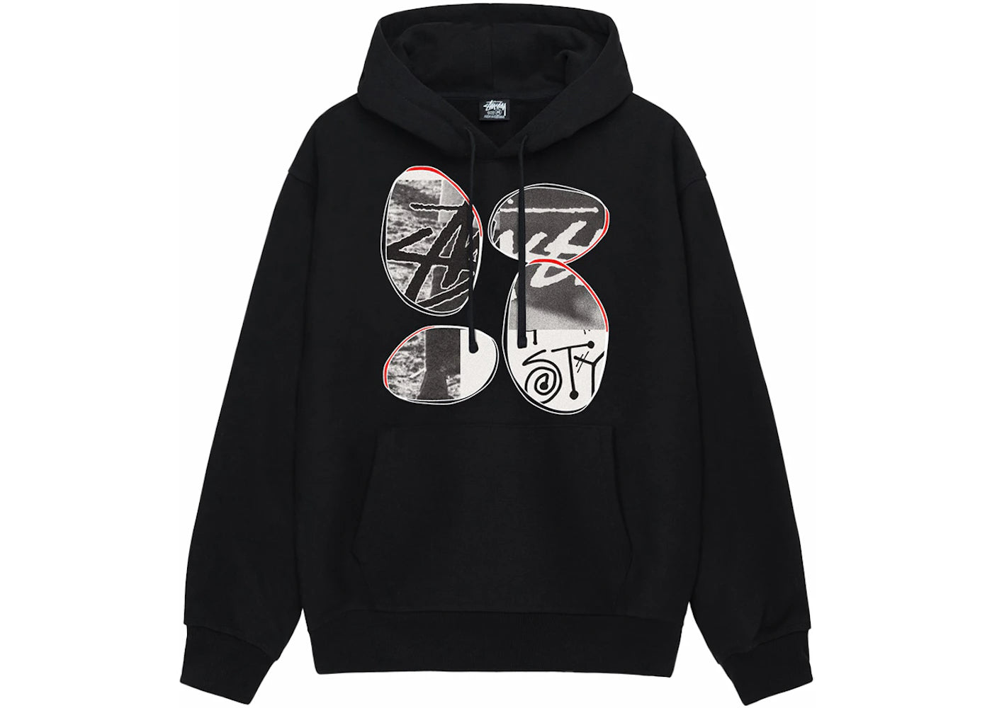 Stussy David Carson Vespa Hoodie Black