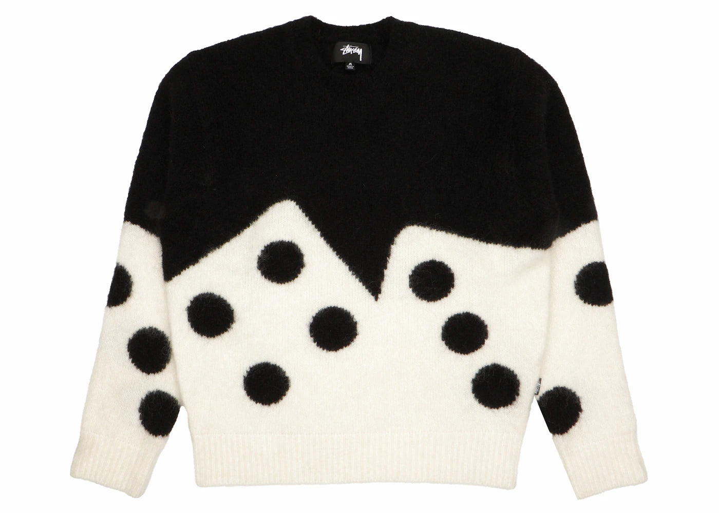 Stussy Dice Fuzzy Crew Black