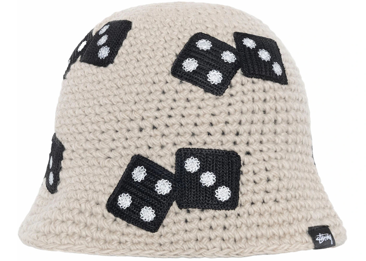 Stussy Dice Knit Bucket Hat Light Grey