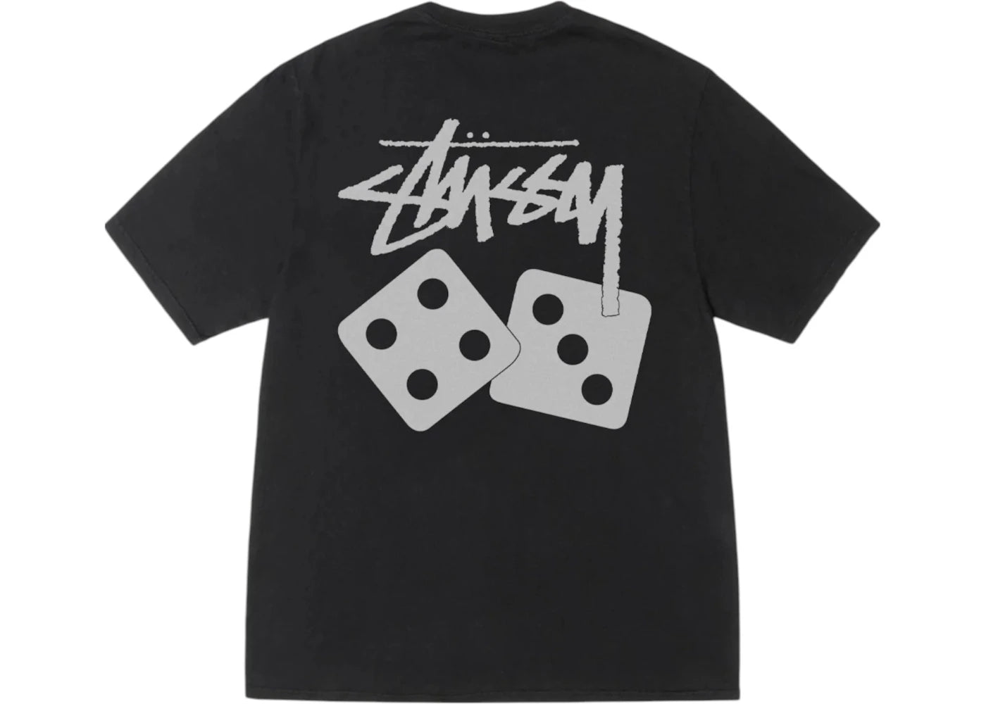 Stussy Dice Pigment Dyed Tee Black