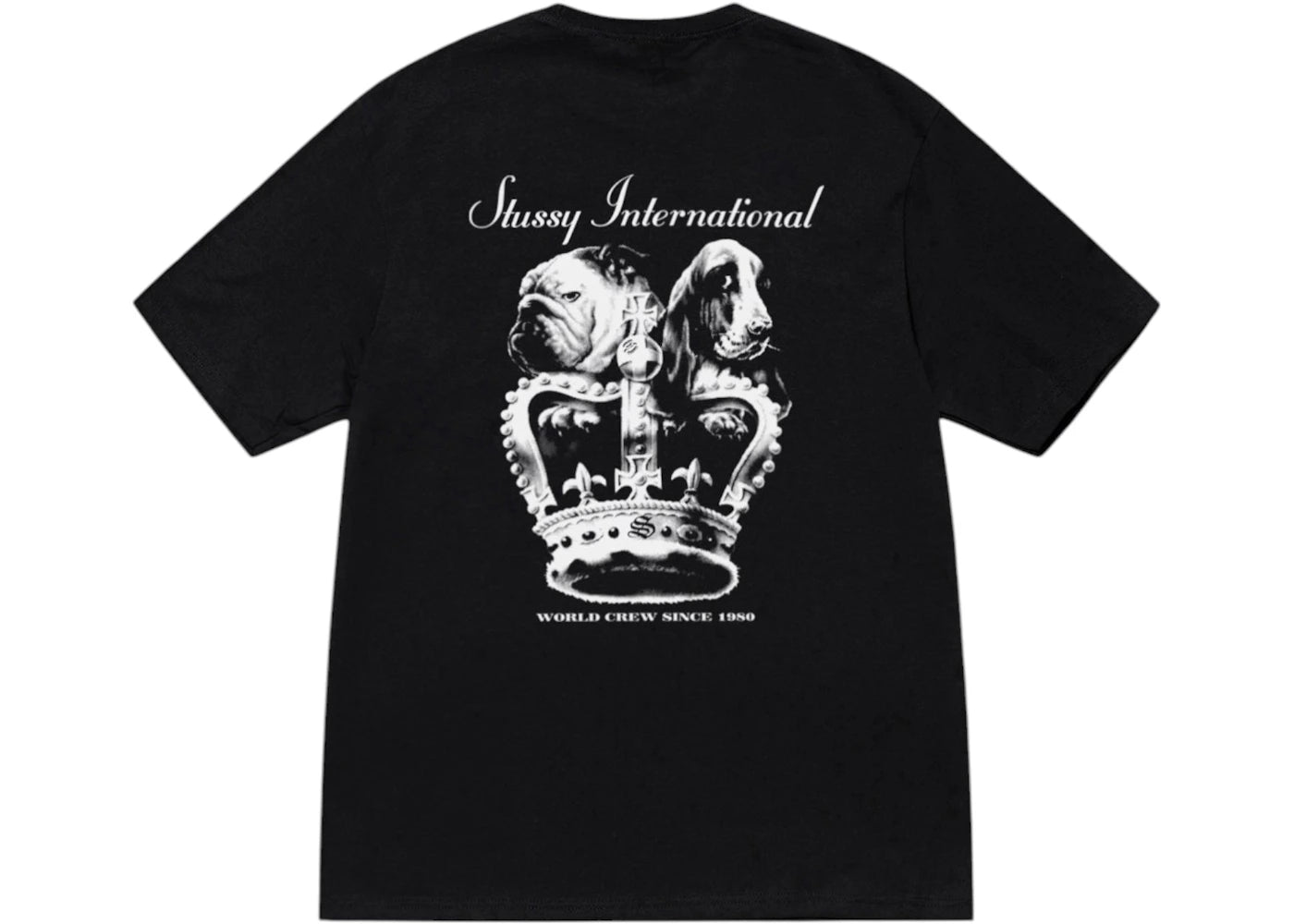 Stussy Dog Crown Tee Black