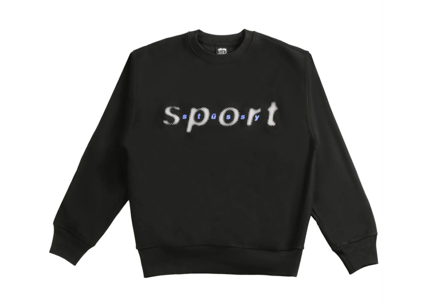 Stussy Dot Sport Crew Sweatshirt Black