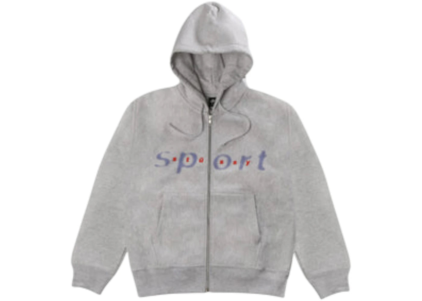 Stussy Dot Sport Zip Hoodie Ashh