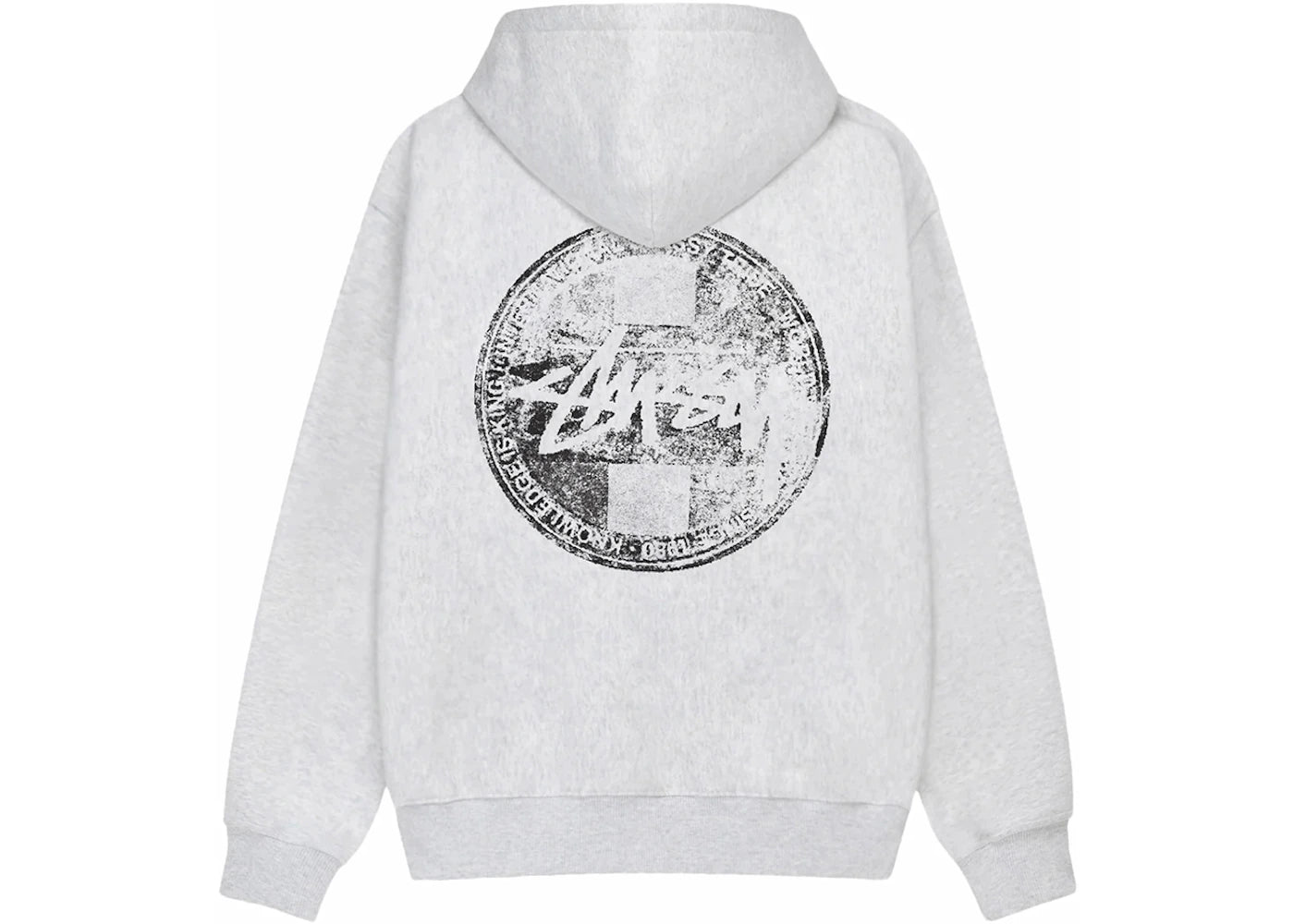 Stussy Dot Stamp Hoodie Ash Heather