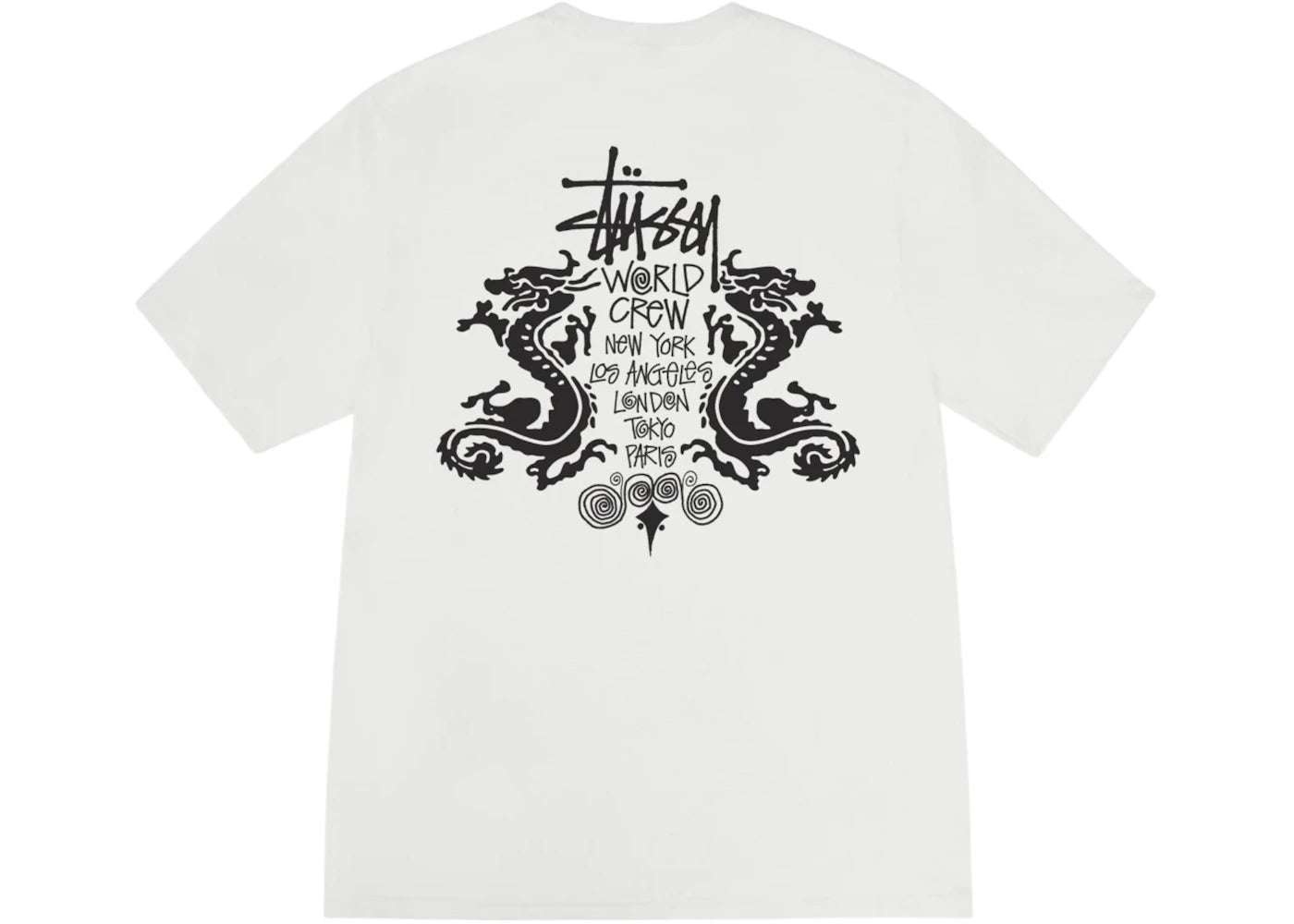 Stussy Double Dragon Pigment Dyed Tee Natural