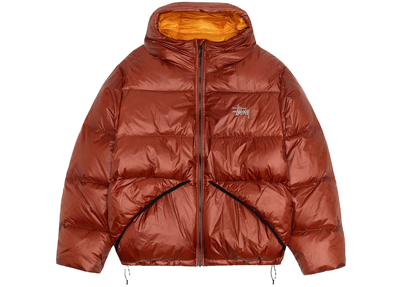 Stussy Down Micro Ripstop Parka Brick