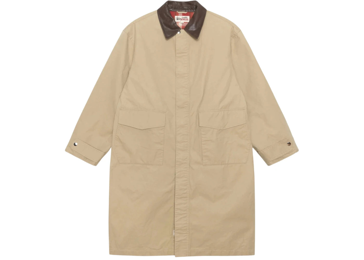 Stussy Duster Coat Khaki