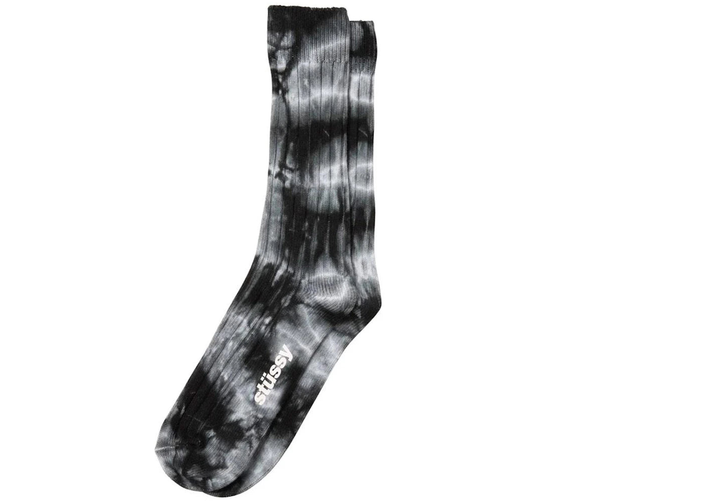 Stussy Dyed Ribbed Crew Socks Grey