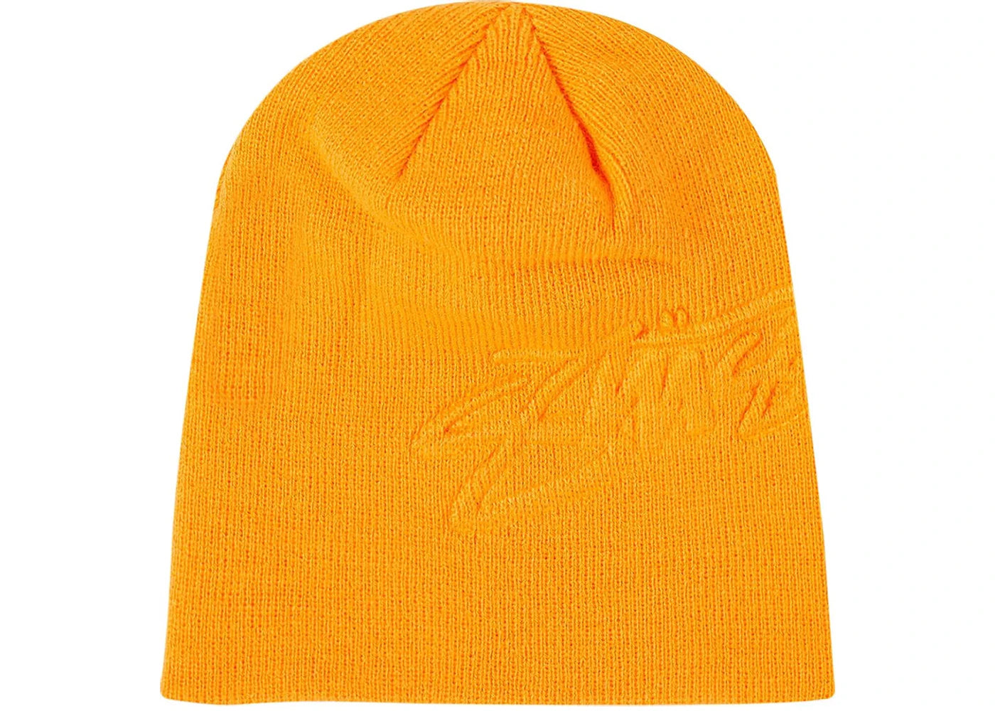 Stussy Embossed Smooth Stock Skullcap Orange
