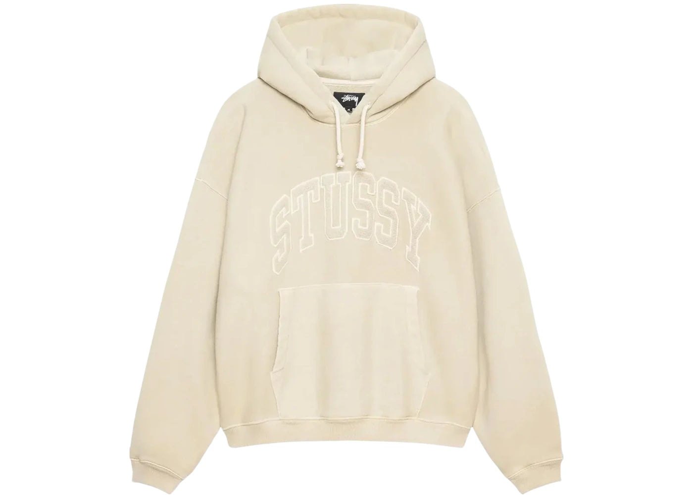 Stussy Embroidered Relaxed Hoodie Sand