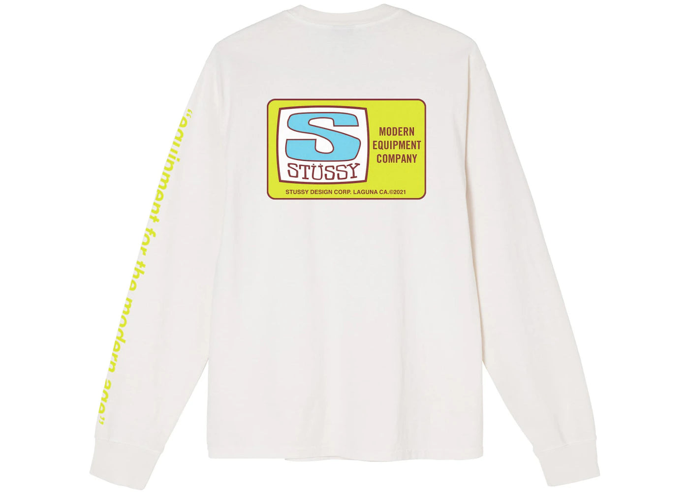 Stussy Equipment Company Pigment Dyed L/S Tee Natural