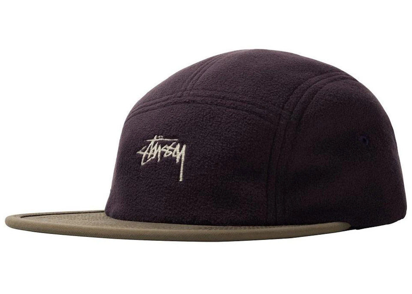 Stussy Fleece Nylon Mix Camp Cap Purple