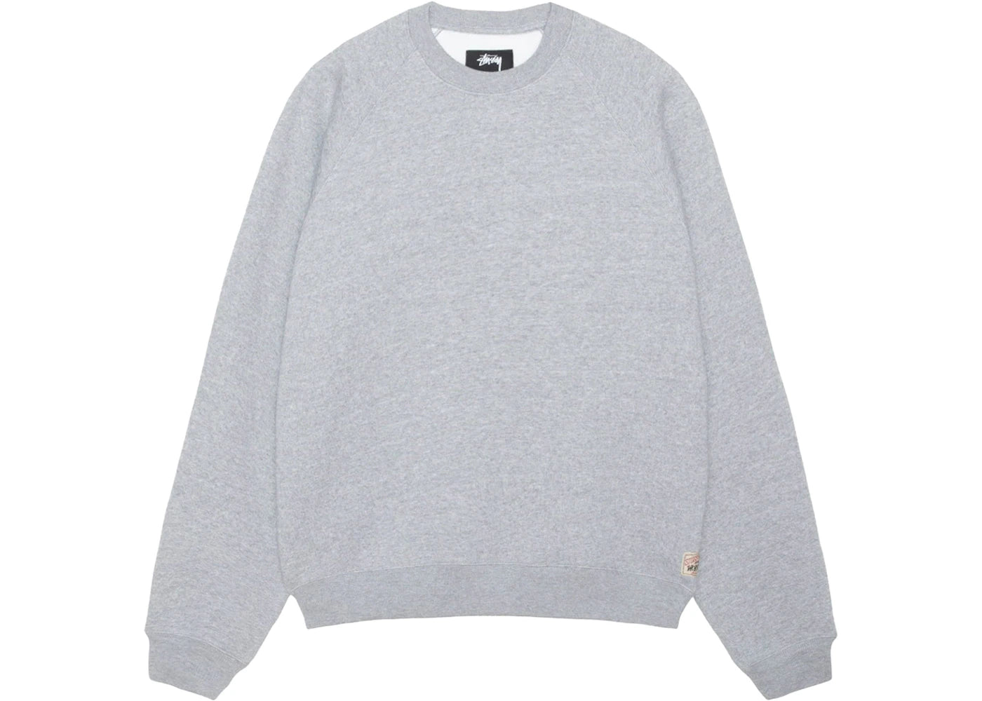Stussy Fleece Raglan Crew Grey Heather