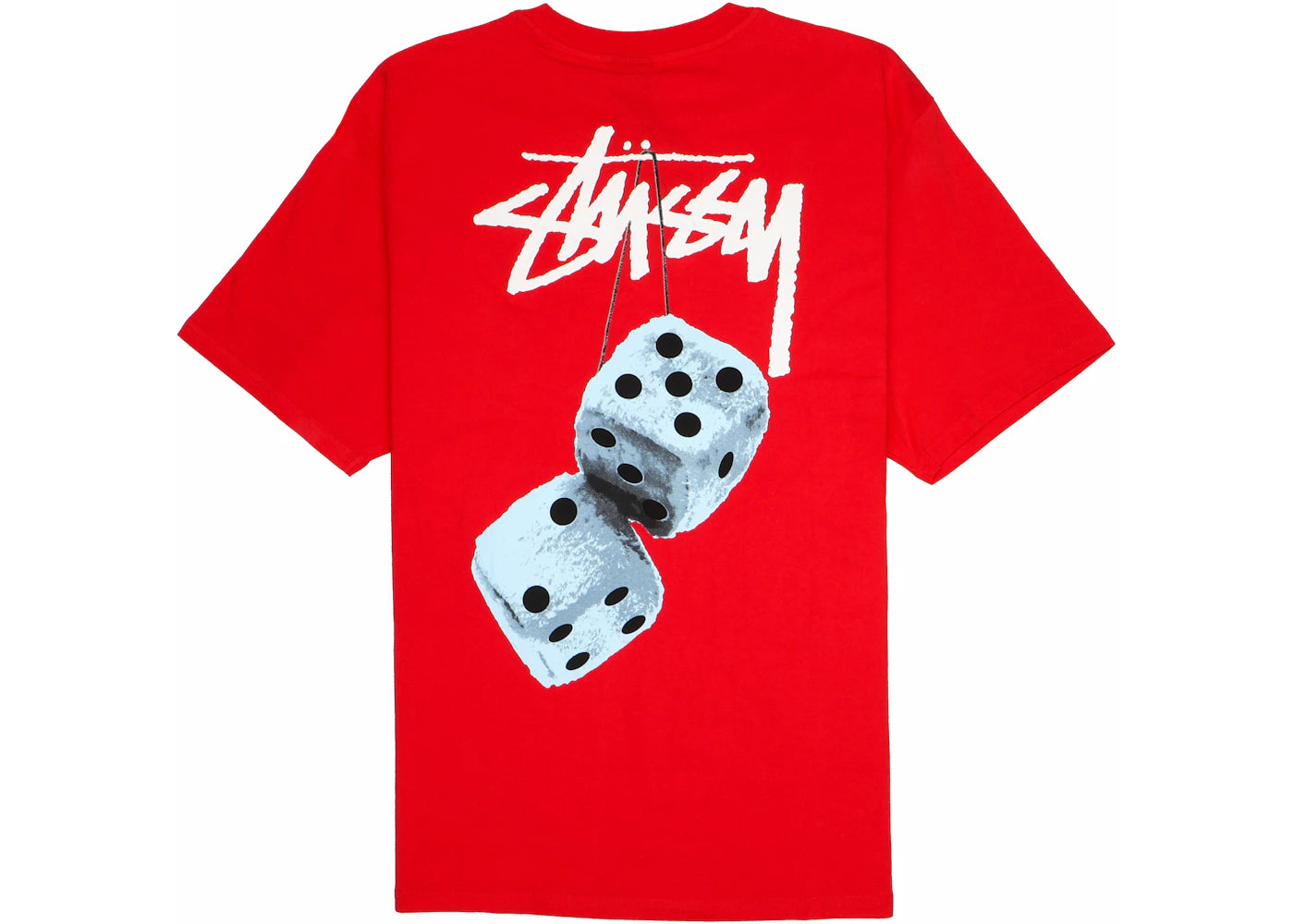 Stussy Fuzzy Dice Tee Red